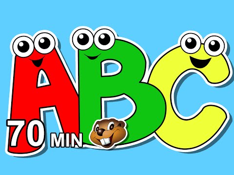 "alphabet-songs-collection"-&-more-|-busy-beavers-70-min-compilation,-learn-to-sing-the-abcs,-baby