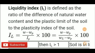 liquidity index & consistency index ! soil mechanics #knowledgeforfuturestudy#rsmssbje