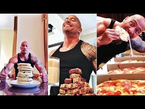 The Rock Legendary Cheat Day Mit 18 000 Kcal Youtube
