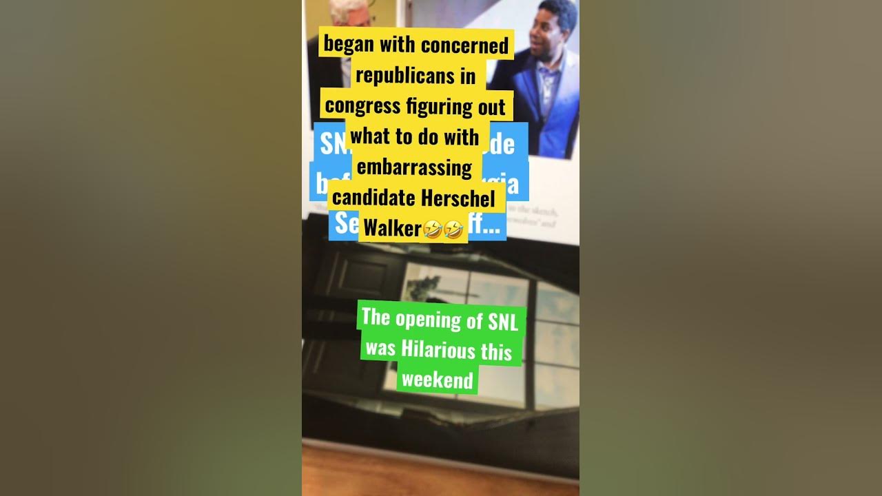 SNL Cold Open Last Night SNL Spoofs Herschel Walker’s GA Campaign in
