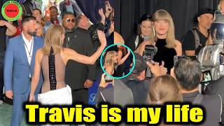 Taylor Swift called out her husband Travis Kelce's name when she arrived at 2026 MTV VMAs