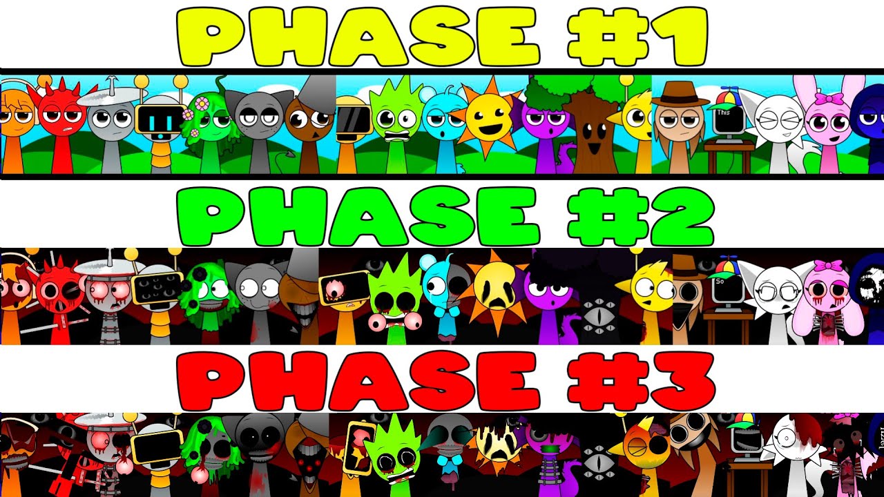 Incredibox Sprunki New Swapped Version Phase 1 VS Phase 2 Vs Phase 3 ...