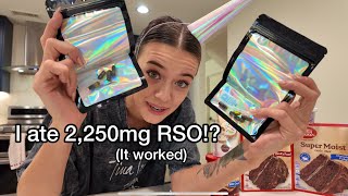 I ate 2,250mg RSO!? (It worked) 