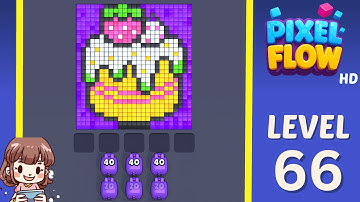 Pixel Flow Level 66 Solution Walkthrough