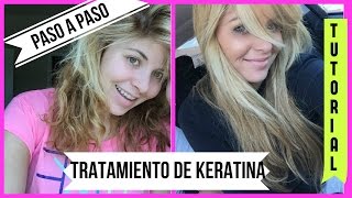 COMO HACER EL TRATAMIENTO DE KERATINA EN CASA | TUTORIAL: PASO A PASO -  YouTube
