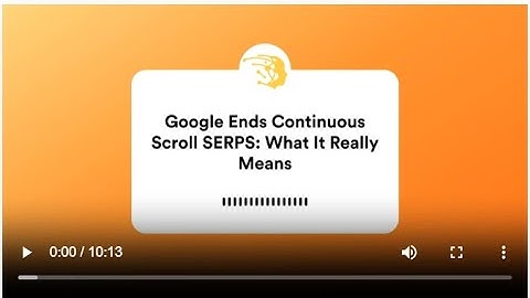 Google Kills Continuous Scroll: The REAL Reason Why!