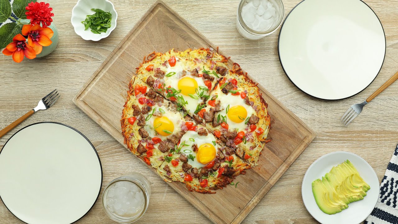 Hash-Brown Pizza // Presented By Kroger - Breakfast and pizza! What more could you ask for?