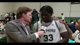 Donovan Rivers talks to ESPN after wire to wire win at home over Lipscomb 01/29/26