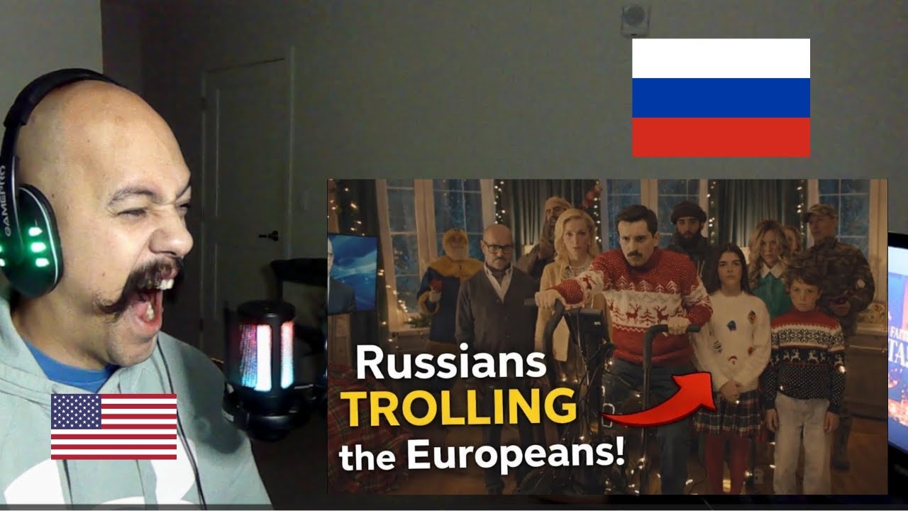 American Reacts To When Russia Trolls Europe for Christmas 🎄