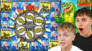 WE SPUN INTO OUR BIGGEST 5 SCATTER BONUS AND GOT OUR BIGGEST WIN ON GATOR HUNTERS (INSANE WINS)