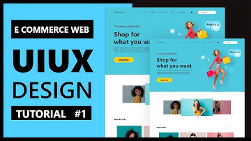E-Commerce Website   UI UX Design Mockup  /Prototype In Adobe XD | Web Design Tutorial #1 #UIUX