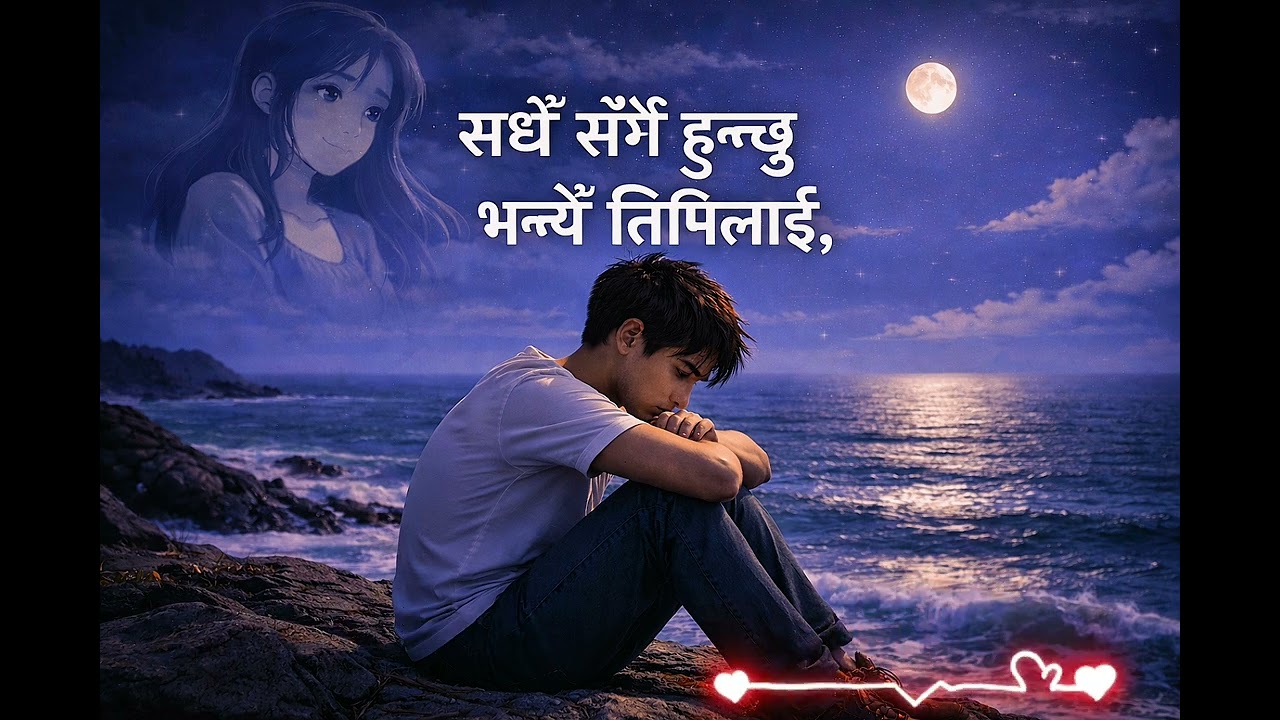 Sadhai Sangai Hunchu Bhanthe Timilai | Nepali Folk AI Song | Emotional Love Song