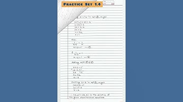 Practice Set 1.4 Answers | Reducible Equations | Linear Equations in Two Variables Class 10