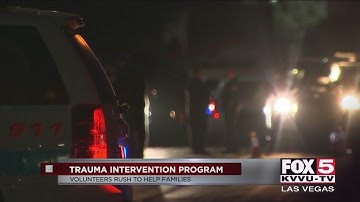 Trauma Intervention Program volunteers help families