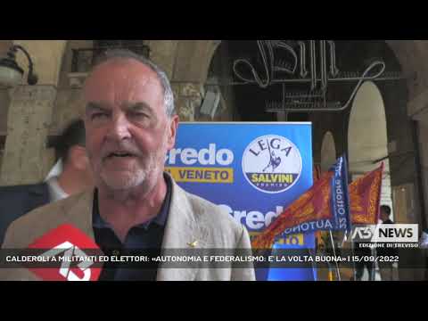 CALDEROLI A MILITANTI ED ELETTORI: «AUTONOMIA E FEDERALISMO: E' LA VOLTA BUONA» | 15/09/2022