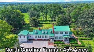 North Carolina Farms For Sale/ 45  Acres / Guest Cottage Luxury AUC / North Carolina Land For Sale