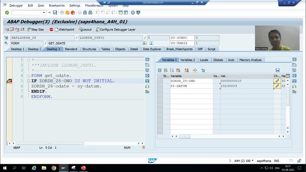 67 ABAP Dictionary Table Maintenance Generator Events Part5 YouTube