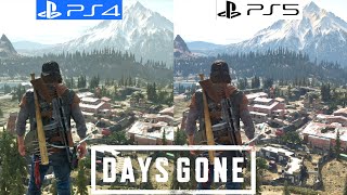 Days Gone PS4 vs PS5 60FPS - Graphics Comparison - Framerate - 4K - Loading Times