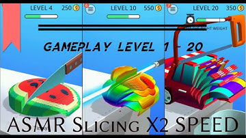 ASMR Slicing - GAMEPLAY Level 1 - 20