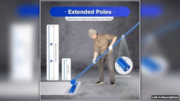 52M Concrete Tool Trowel Cement Finishing Tool W Round End Surface Smoothing Tool Float Handle Enha