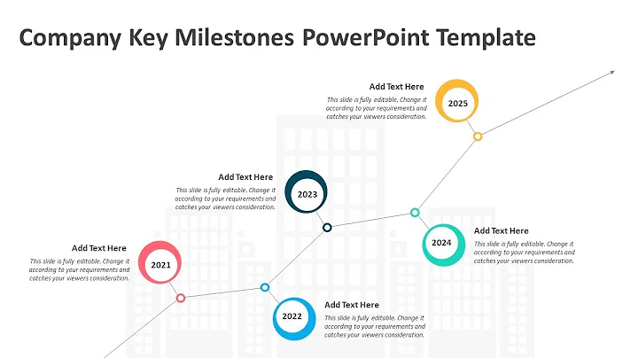 Company Key Milestones PowerPoint Template | Kridha Graphics