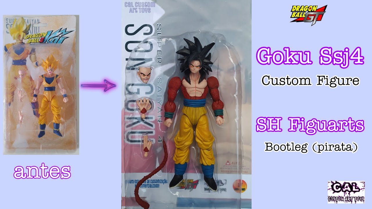 Figura Goku Super Saiyan 4 - Dragon Ball - S.H.Figuarts - Bandai