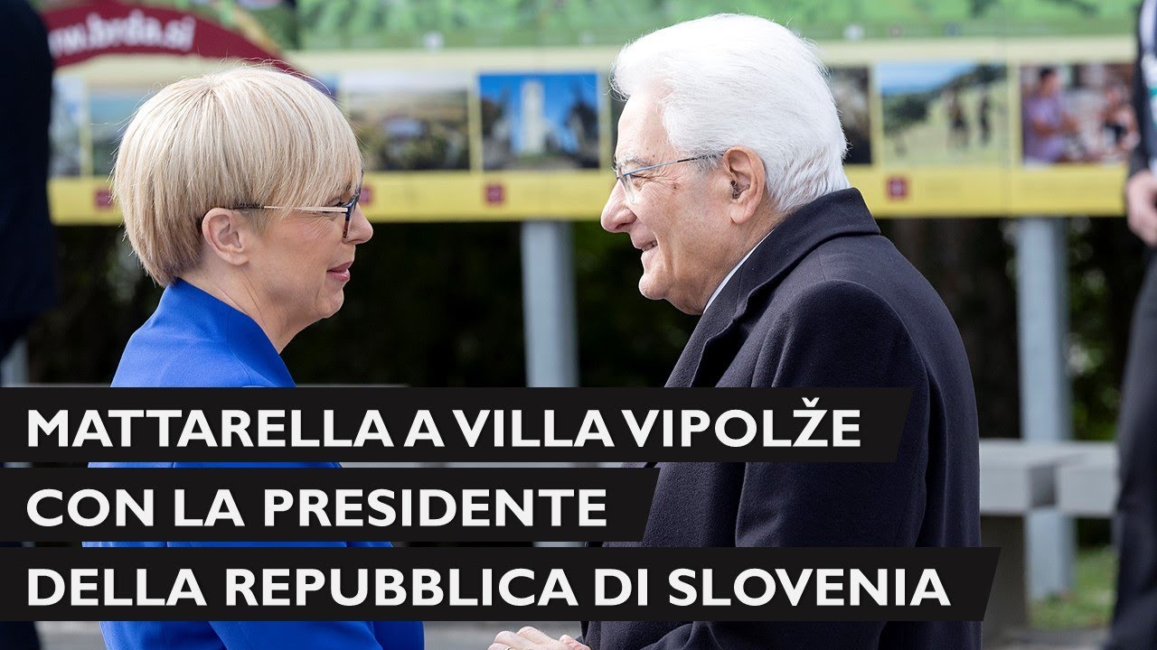 Il Presidente Mattarella giunge a Villa Vipolže