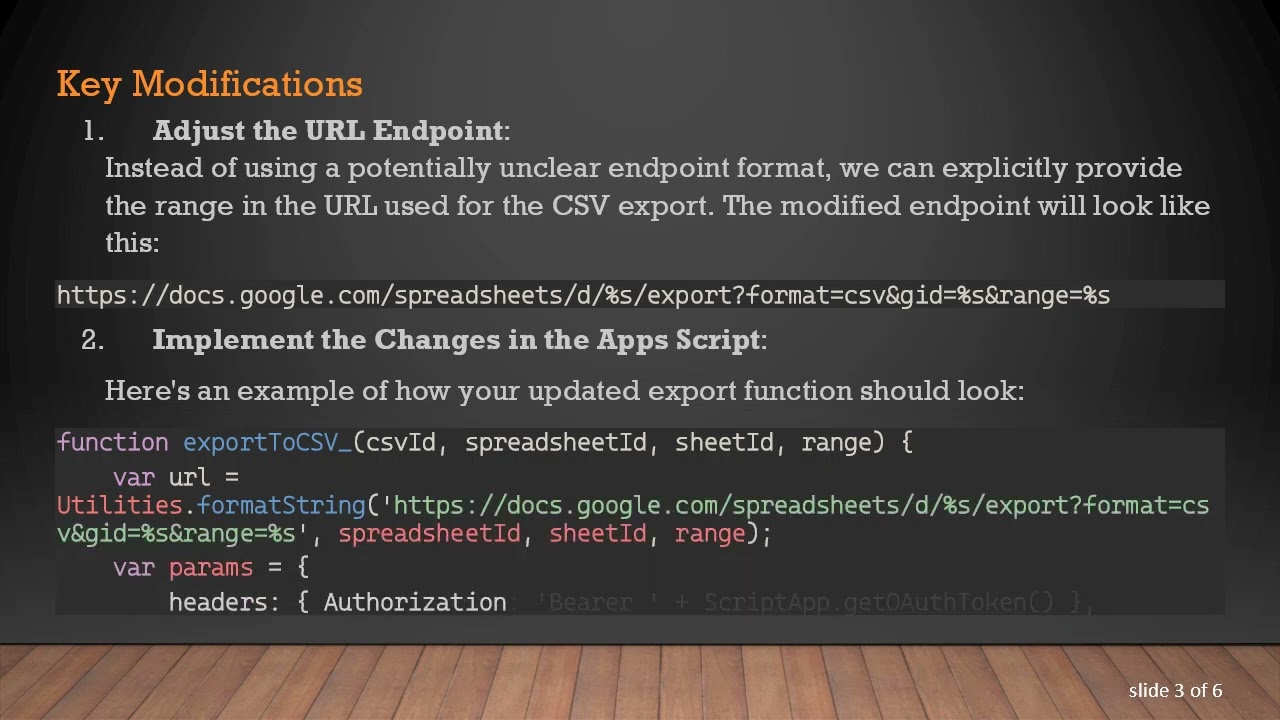 How to Remove the First Row When Exporting Google Sheets Data to CSV Using Apps Script