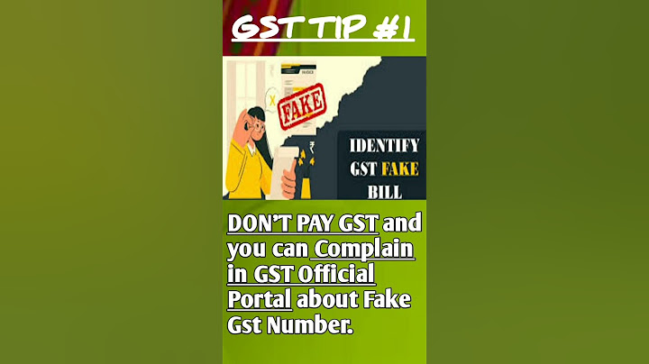 GST TIP #1