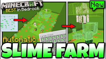 Minecraft - SLIME FARM ( Automatic )( Best )[ Tutorial ] MCPE - Bedrock / Xbox / Switch