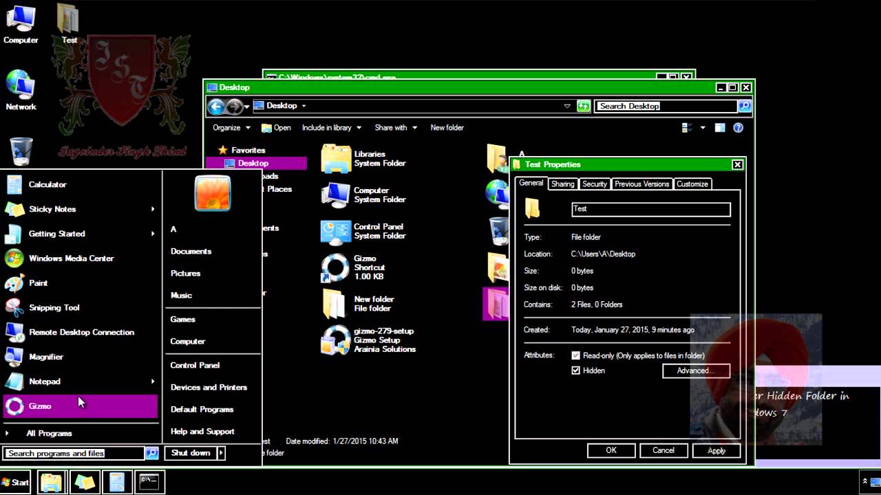 windows 7 hide folders windows 7 hide folders