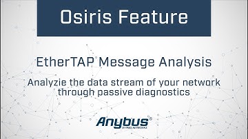 Osiris - EtherTAP Message Analysis: Analyzie data stream of your network through passive diagnostics