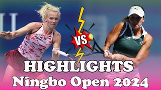 Highlights | Katerina Siniakova vs Magda Linette | Round 1/16 | WTA Ningbo Open 2024