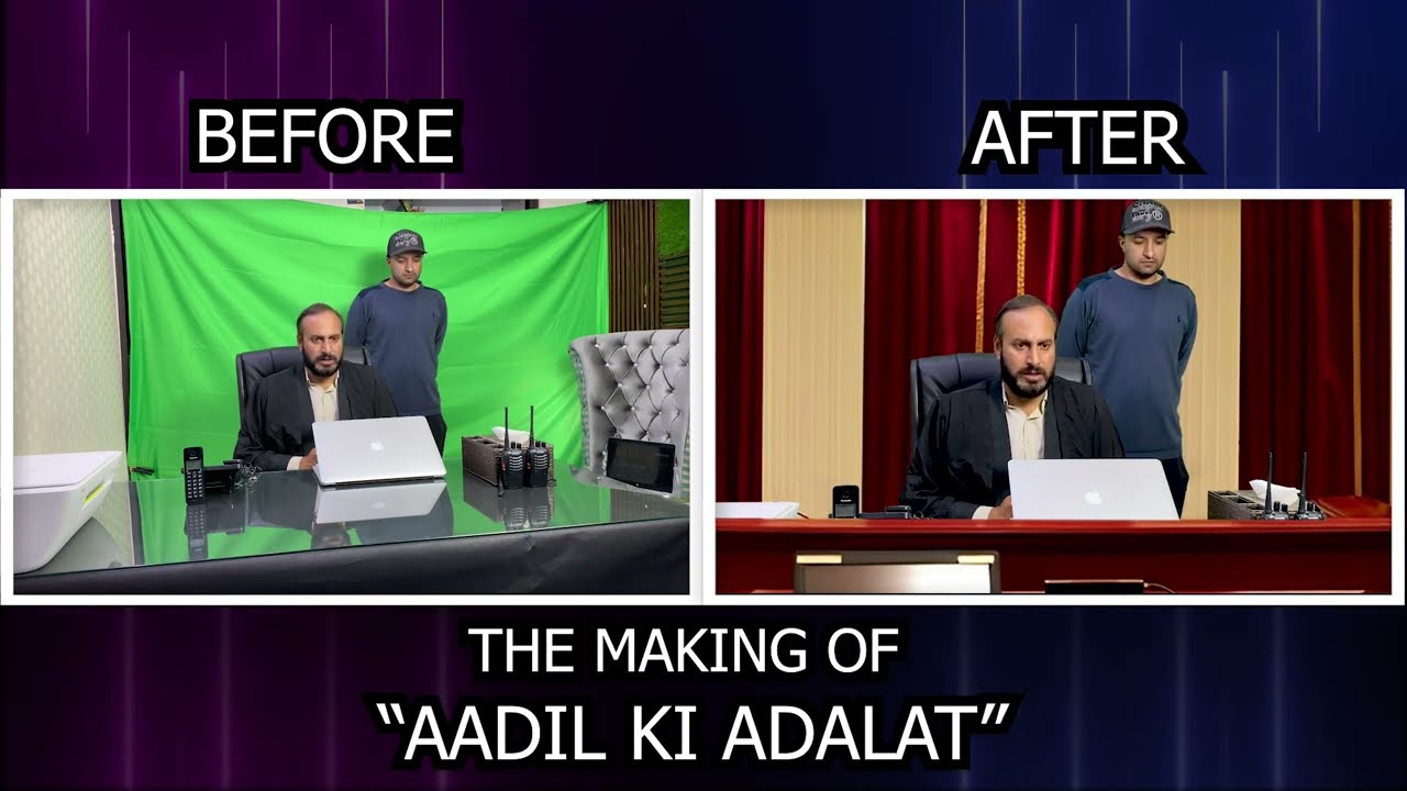 BEHIND THE SCENE: ADIL KI ADALAT | Green Screen to Premiere Pro