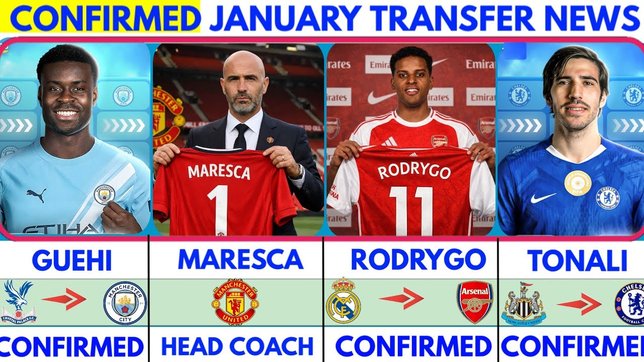 🚨LATEST CONFIRMED TRANSFER NEWS AND RUMOURS TRANSFER NEWS 2025|Maresca to united😱Rodrygo to arsenal🚨