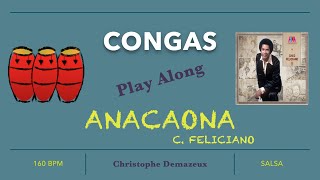 Video thumbnail of "Conga Play Along Anacaona - 160 BPM"