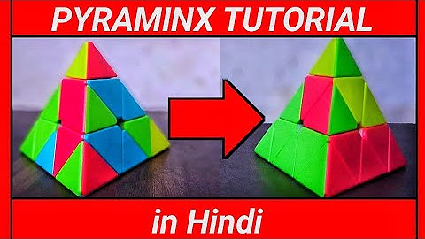 how to solve pyraminx FIRST LAYER cube in hindi