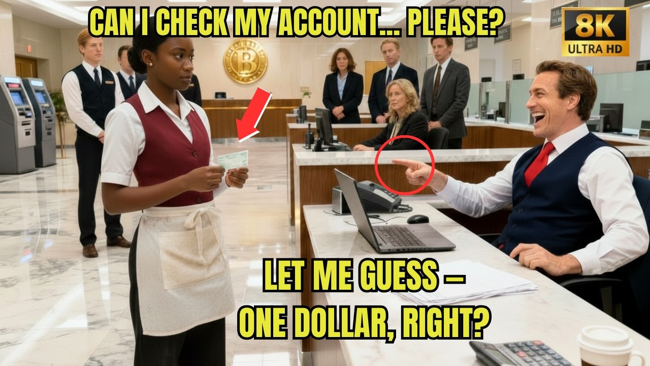 Black Waitress Went to Bank to Check Account — Manager Laughed Until He Saw She is a Billionaire