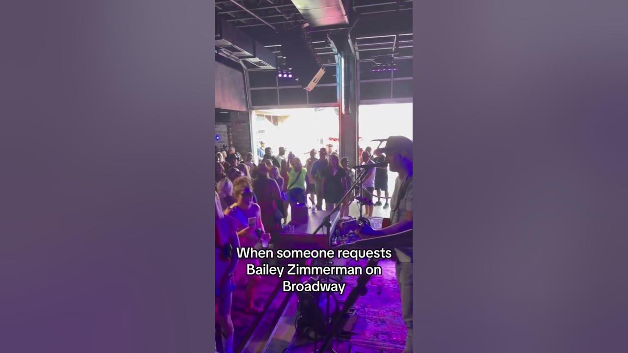 Bailey Zimmerman Request at Miranda Lambert’s Casa Rosa in Nashville #nashville #broadwaynashville