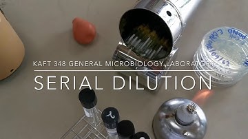 Serial dilution | KAFT 348 General Microbiology Laboratory