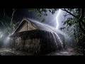 No Ads Rain Sounds for Sleeping – ASMR Heavy Tin Roof Rainstorm for Quiet Mind and Deep Sleep Night