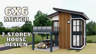 TWO STOREY HOUSE 6x6 Meters