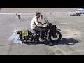 1942 WLA 45 Harley #100 Burnout antique nationals 2014 drag race winner STCA by tatro machine