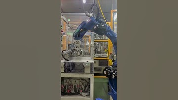 ✨ Precision in Motion: Yaskawa GP12 Powers Automated Workpiece Handling！
