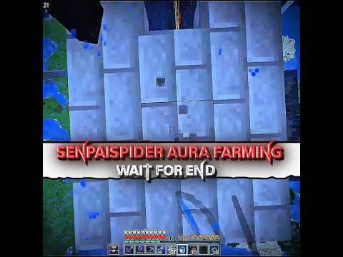 @SenpaiSpider Aura Farming In Radiant Smp Minecraft Edit 😱 #senpaispider #minecraft #shortsfeed