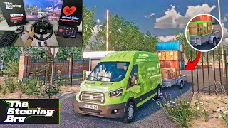 Delivery Job with My Van - Truck & Logistics Simulator | Thrustmaster TX Steering Wheel Gameplay