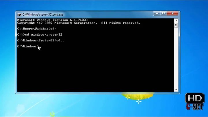 MS DOS Tutorials - Navigate Between Folders and Drives - Part 2