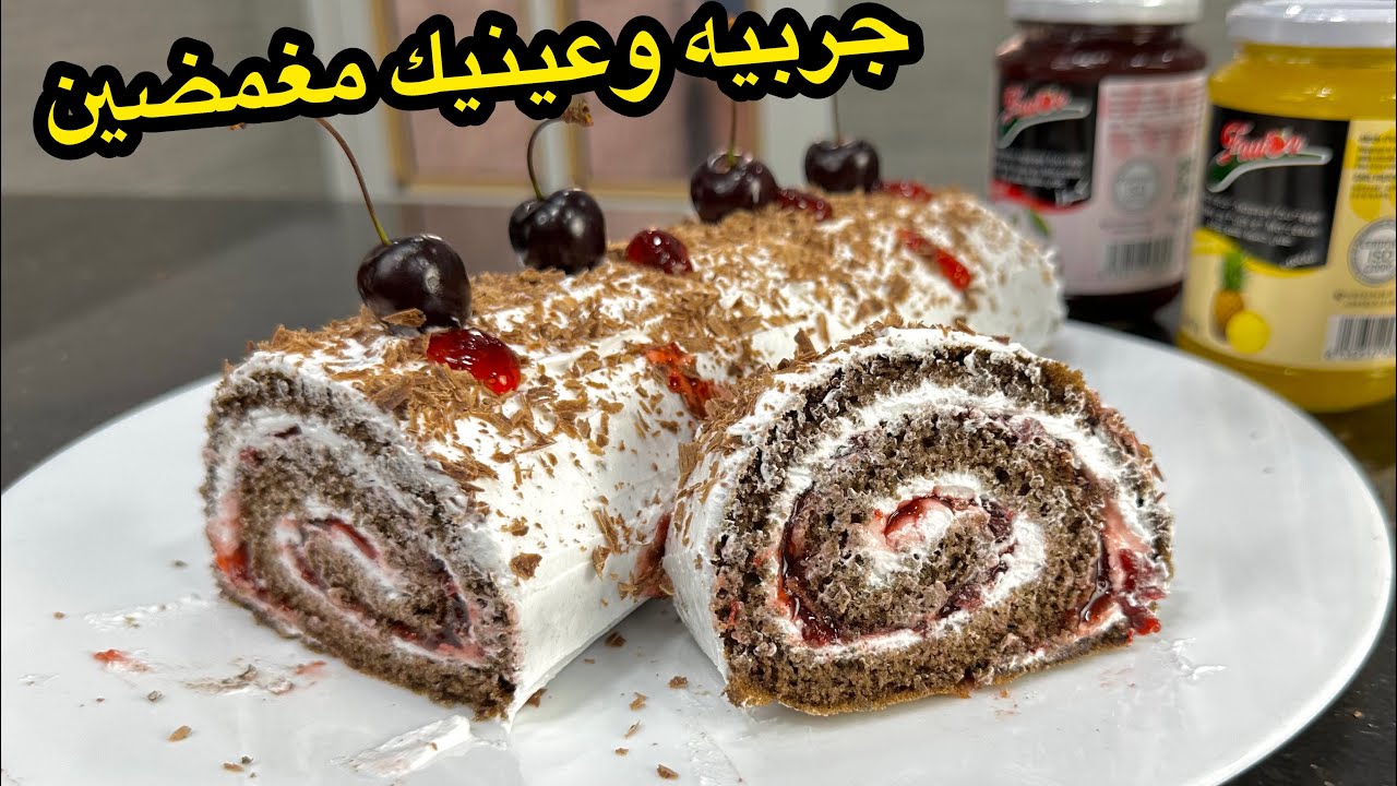 كليتو وحدي💪 أنجح بيسكوي رولي وبأسهل وأسرع طريقة وبمكونات بسيطة والنتيجة رائعة❤️هاذ الوصفة إدمان😋