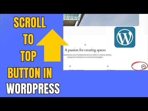How to Add a Scroll to Top Button in Wordpress Website | Scroll Up Button