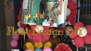 Float Design DIY using crip paper and balloon